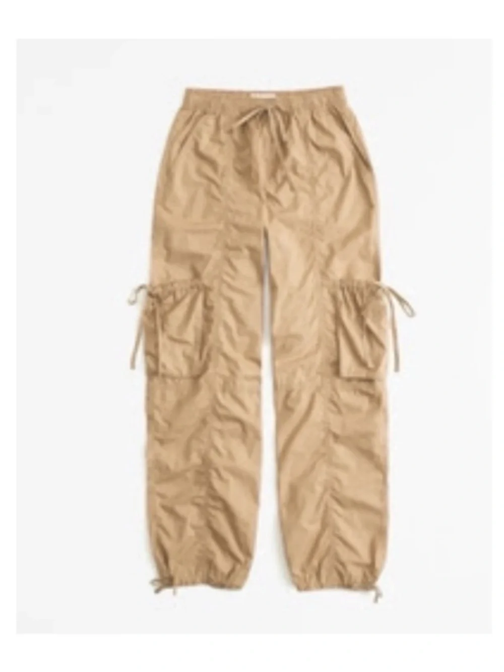 Abercrombie & Fitch Cargo Parachute Utility Pant Joggers Tan